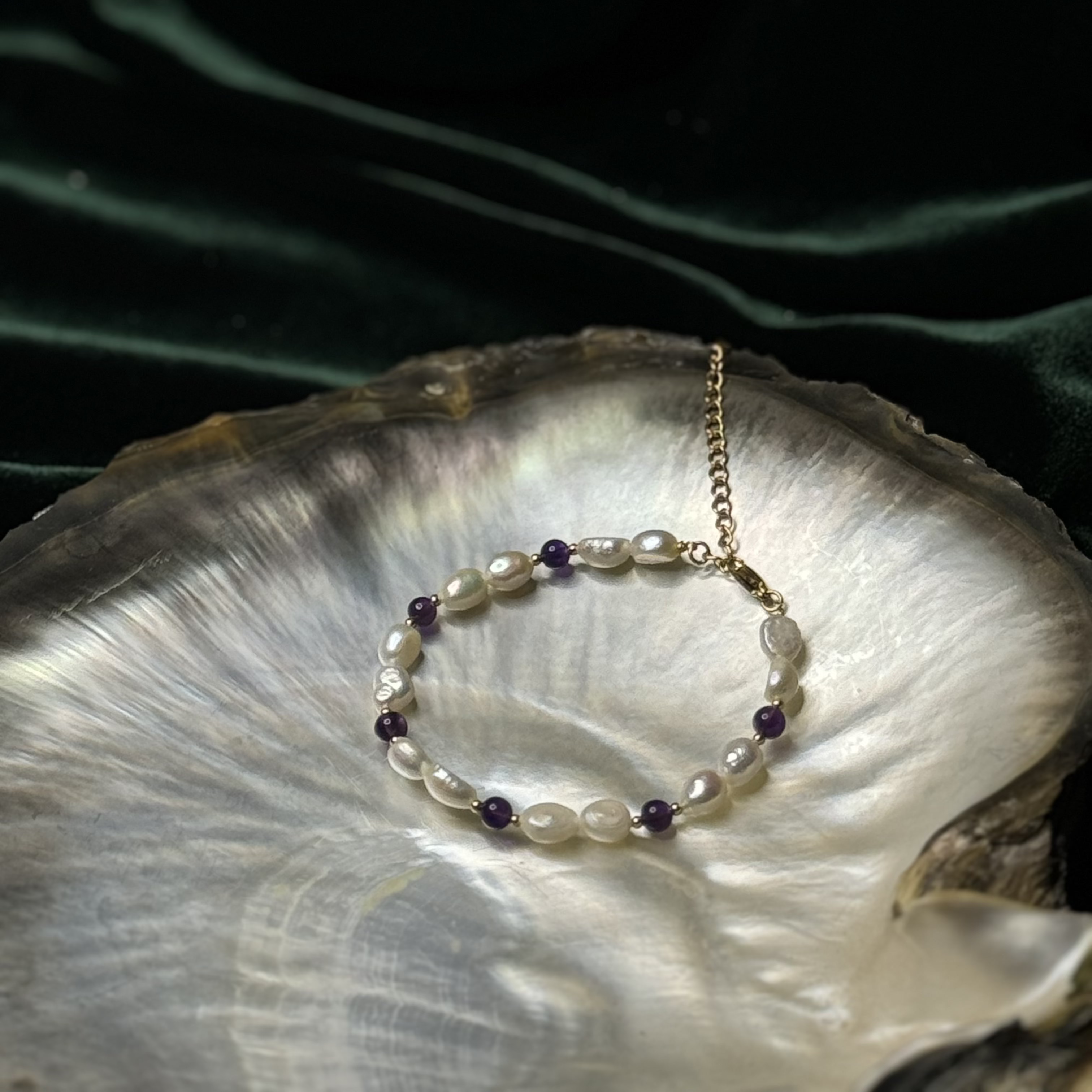 BRACELET ERSA PERLES D’EAU DOUCE PIERRES NATURELLES AU CHOIX