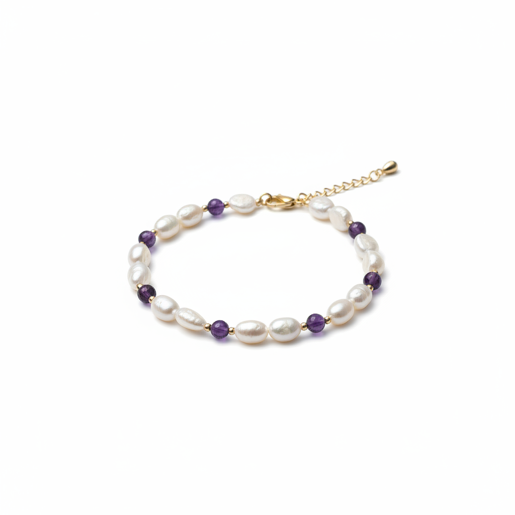 BRACELET ERSA PERLES D’EAU DOUCE PIERRES NATURELLES AU CHOIX