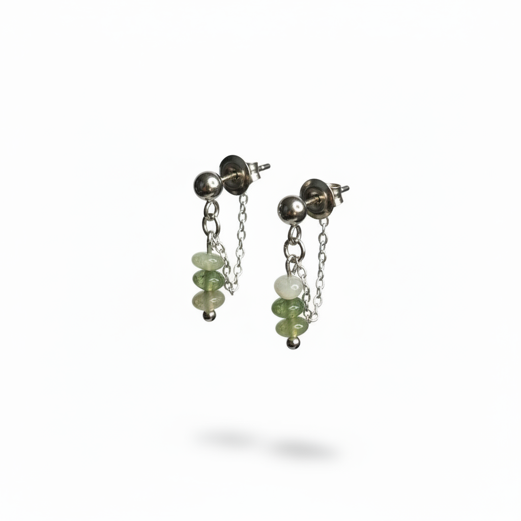 BOUCLES D’OREILLES EURYDICE AGATE INDIENNE