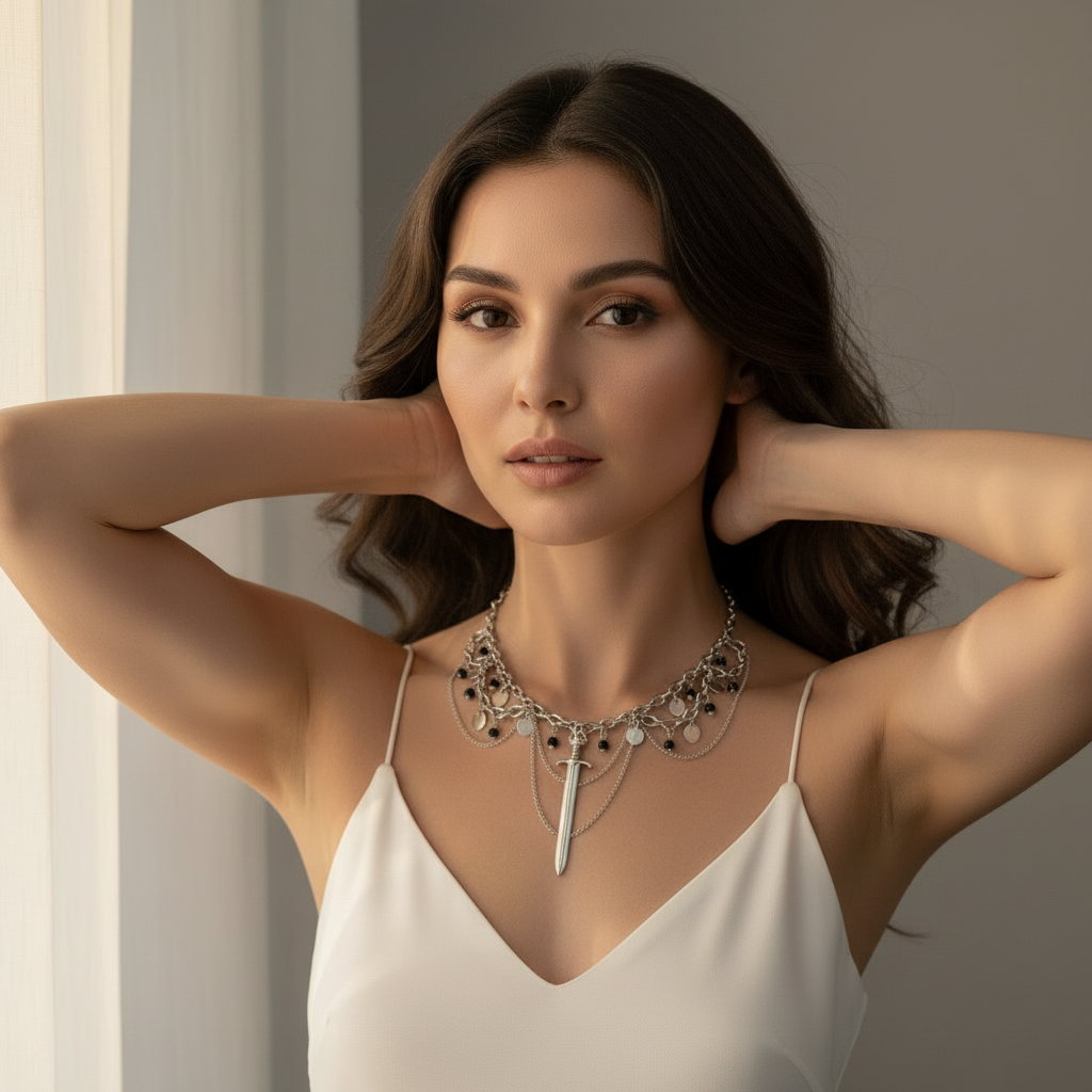 COLLIER ANNE BONNY GRENAT