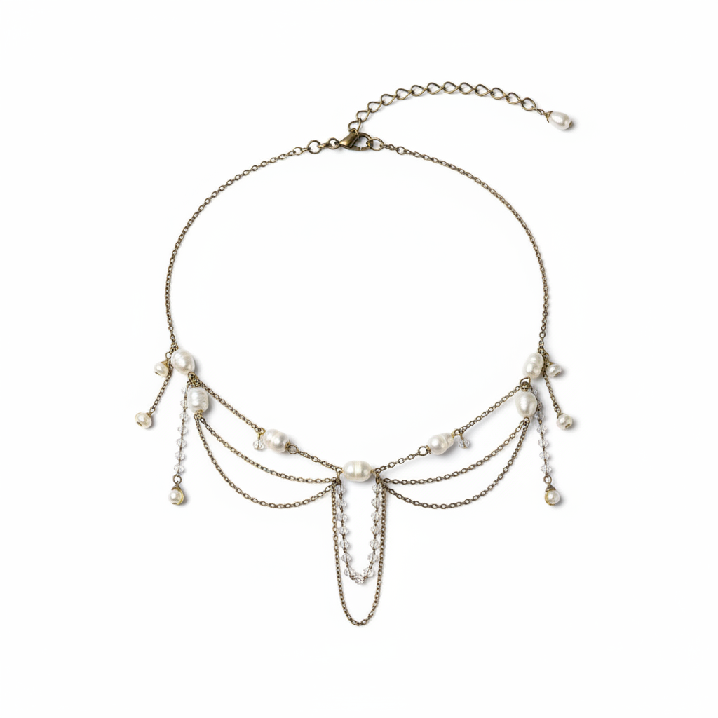 COLLIER SIRENIA PERLES D’EAU DOUCE